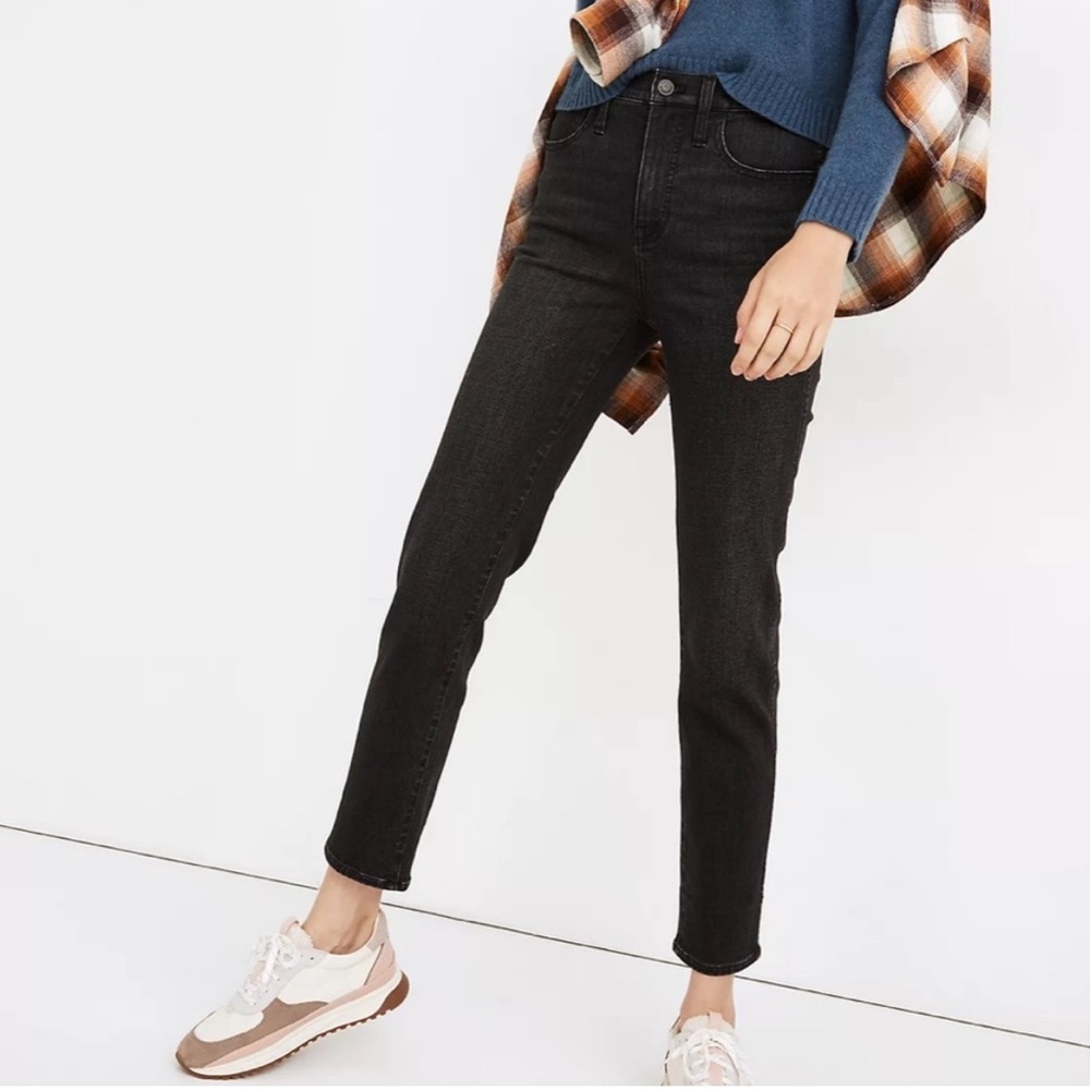 Madewell Black Straight Leg Jeans